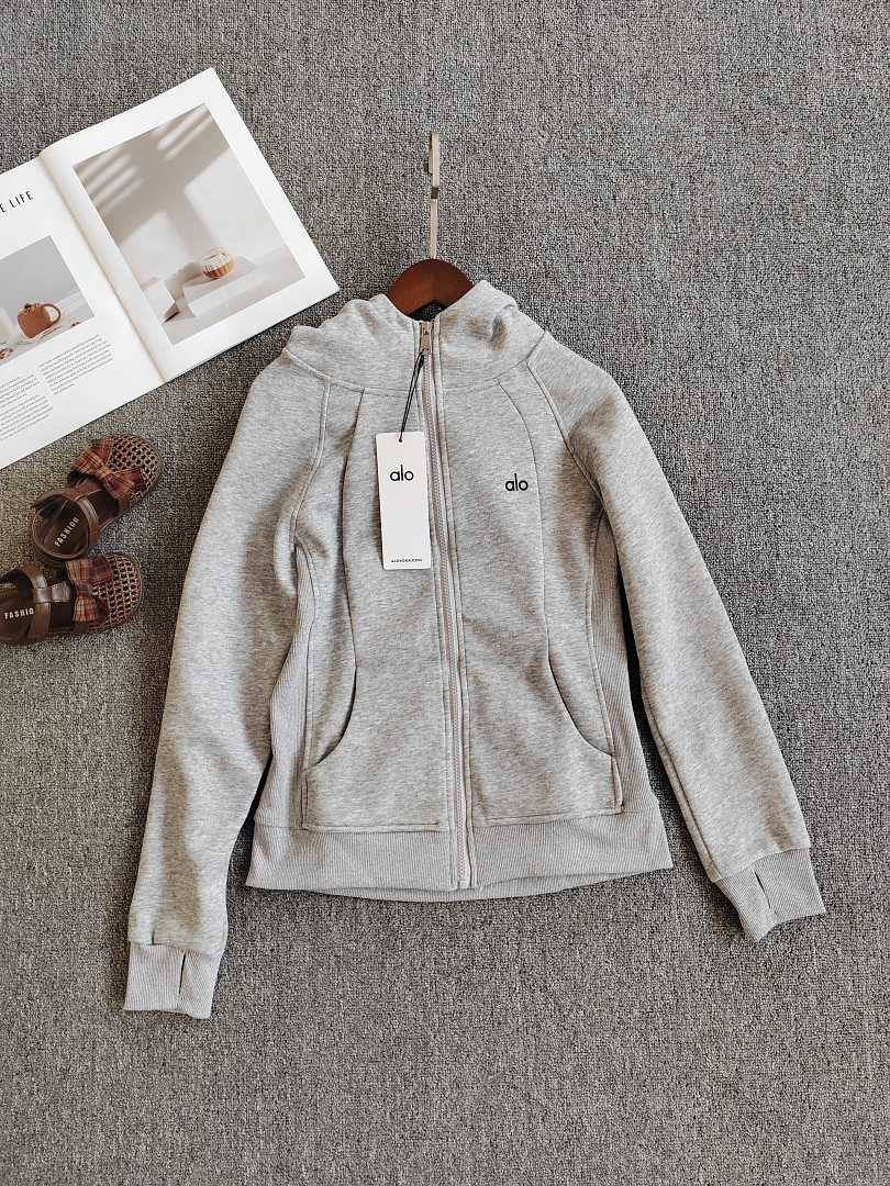 A3488 Alo women slim hoodie sweatshirt — תמונה 9
