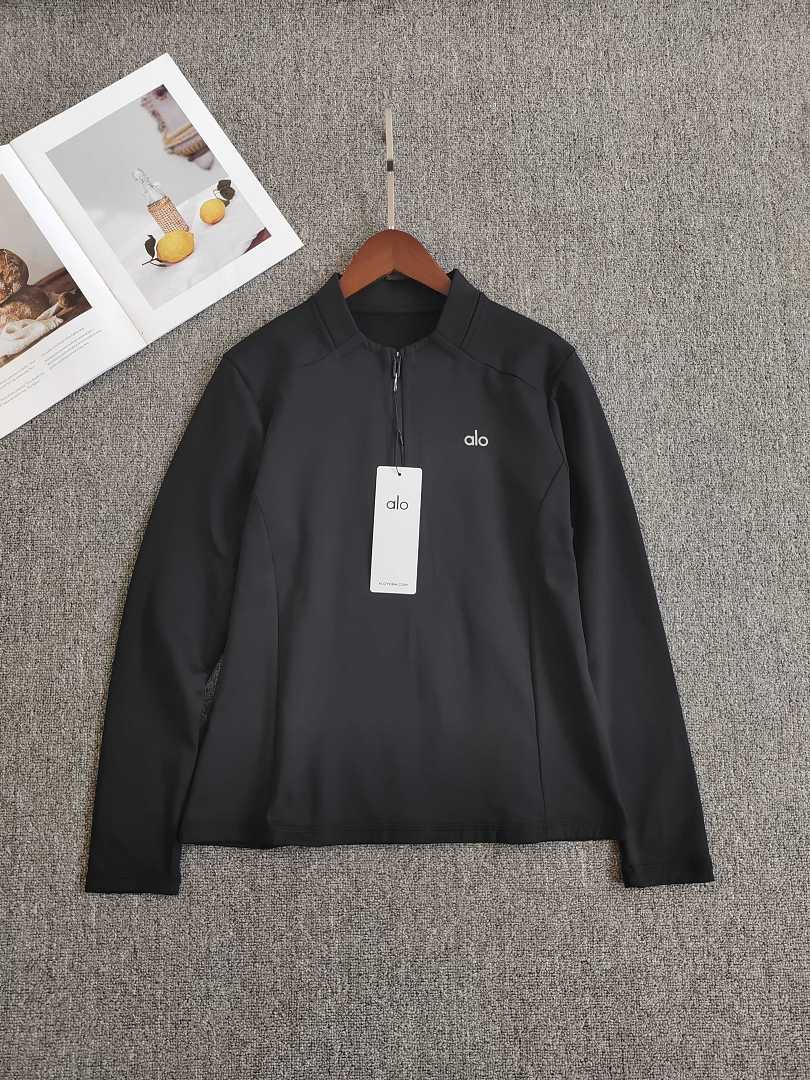 A3489 Alo women top long sleeve open collar — תמונה 9