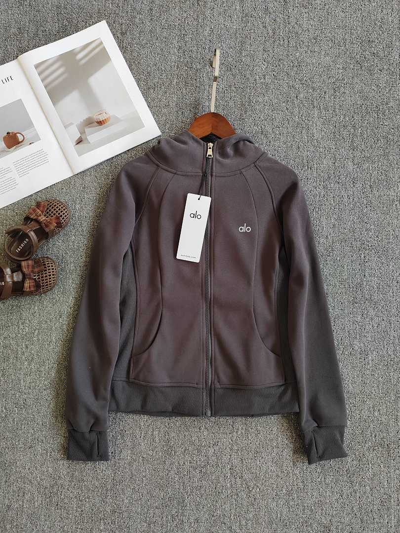 A3488 Alo women slim hoodie sweatshirt — תמונה 8
