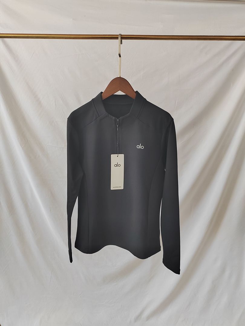 A3489 Alo women top long sleeve open collar — תמונה 12