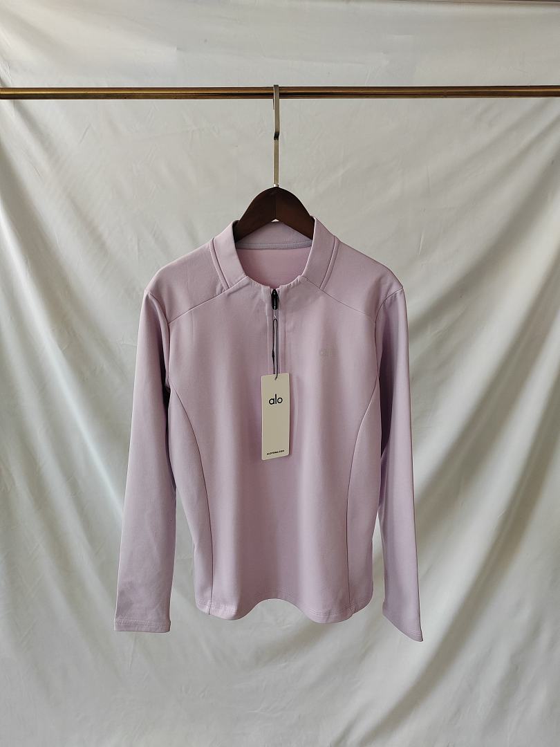 A3489 Alo women top long sleeve open collar — תמונה 13