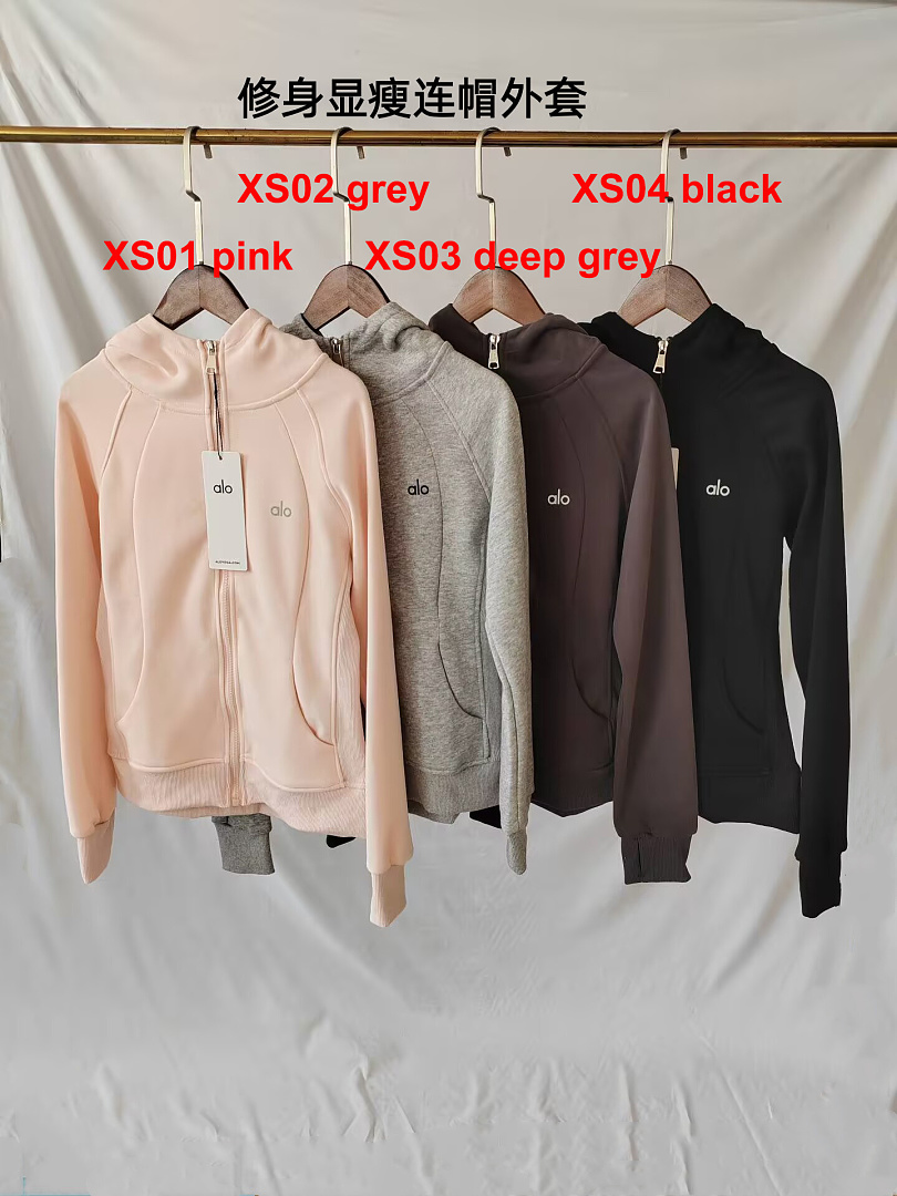 A3488 Alo women slim hoodie sweatshirt — תמונה 19