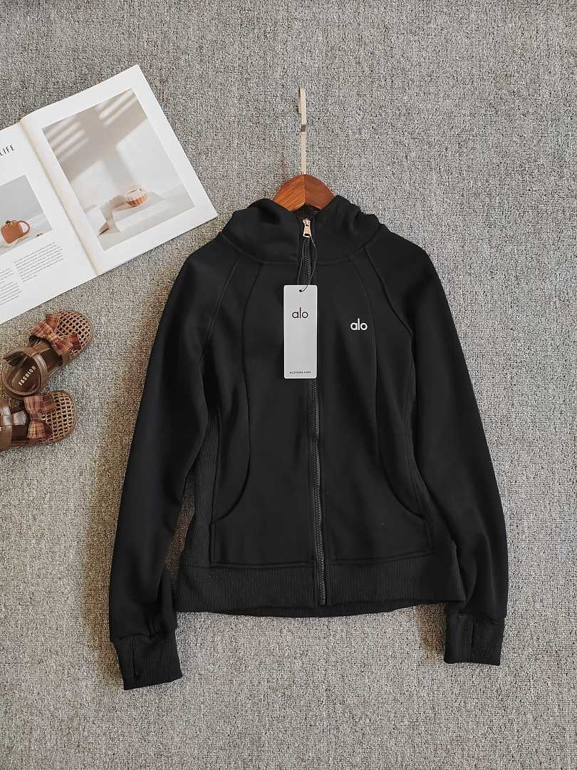 A3488 Alo women slim hoodie sweatshirt — תמונה 7