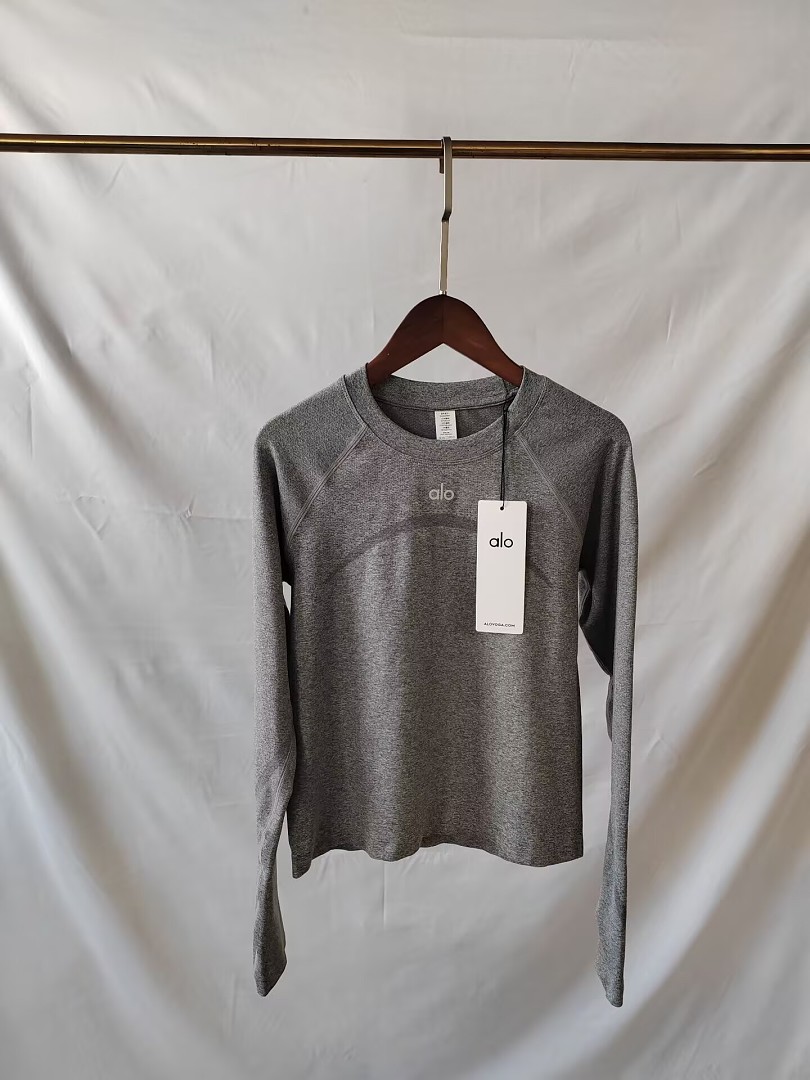A3487 Alo women sports t-shirt long sleeve — תמונה 14