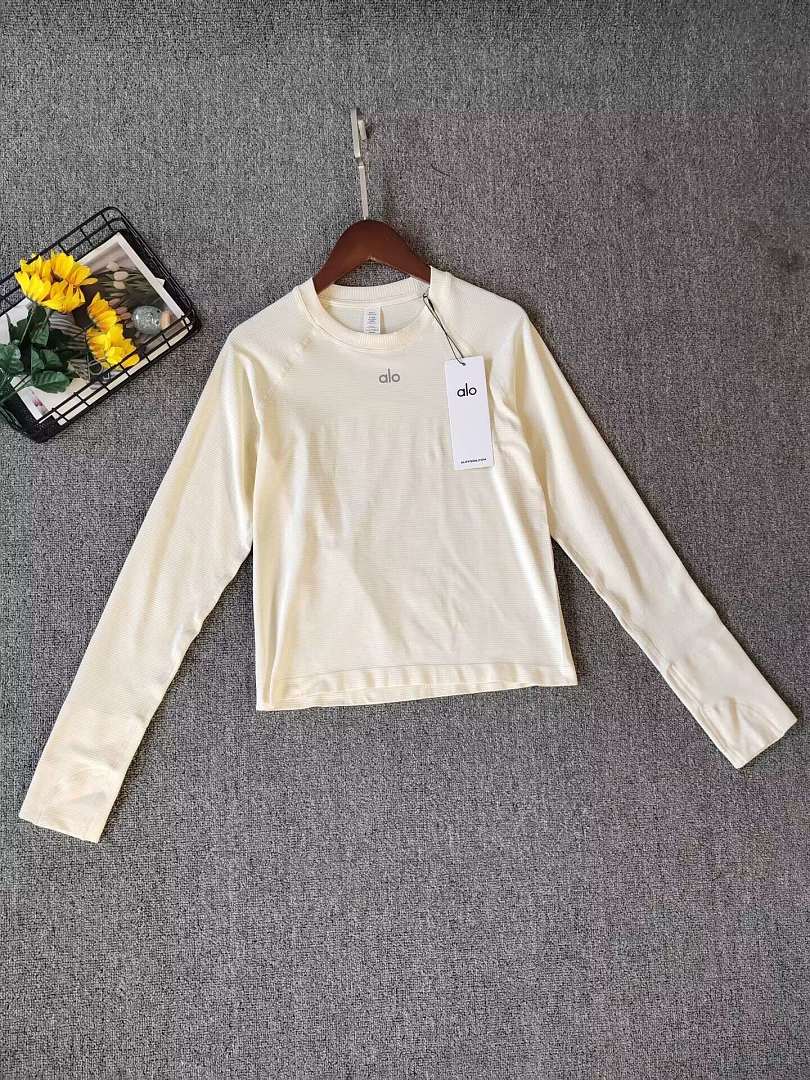 A3487 Alo women sports t-shirt long sleeve — תמונה 11