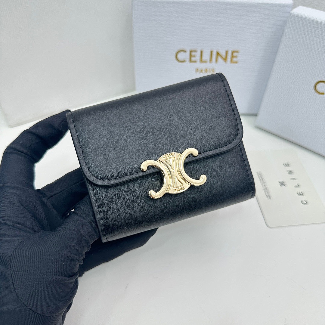 CELINE Triomphe Small Flap Wallet · 5485 — תמונה 8