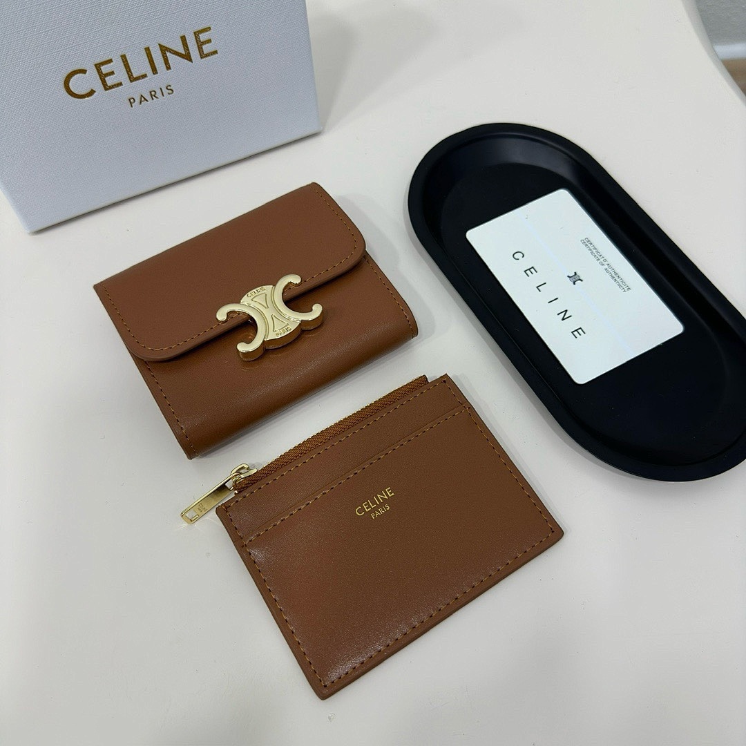 CELINE Triomphe Small Flap Wallet · 5485 — תמונה 28