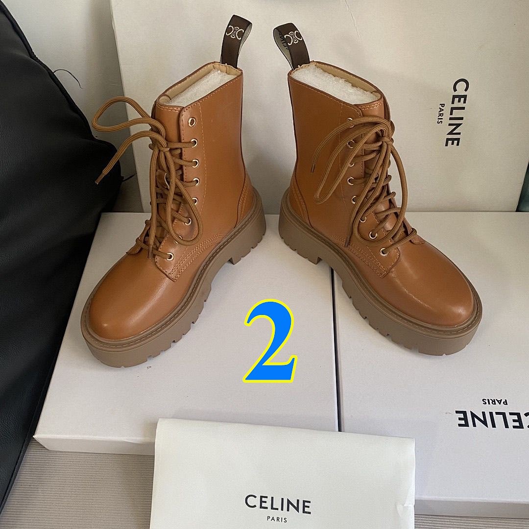 Celine Bulky Laced Up Boot · 5582