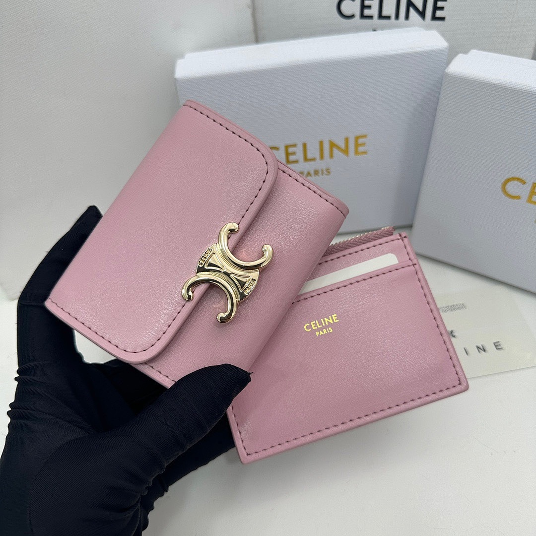 CELINE Triomphe Small Flap Wallet · 5485 — תמונה 16