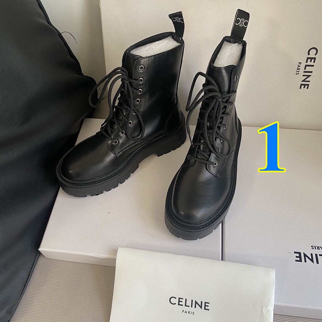Celine Bulky Laced Up Boot · 5582 — תמונה 7