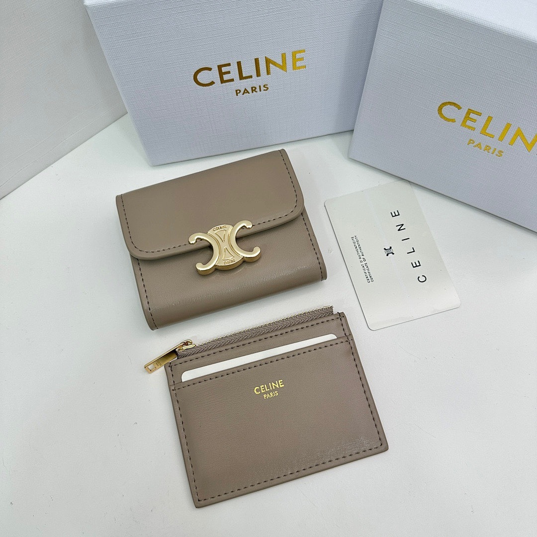 CELINE Triomphe Small Flap Wallet · 5485 — תמונה 26