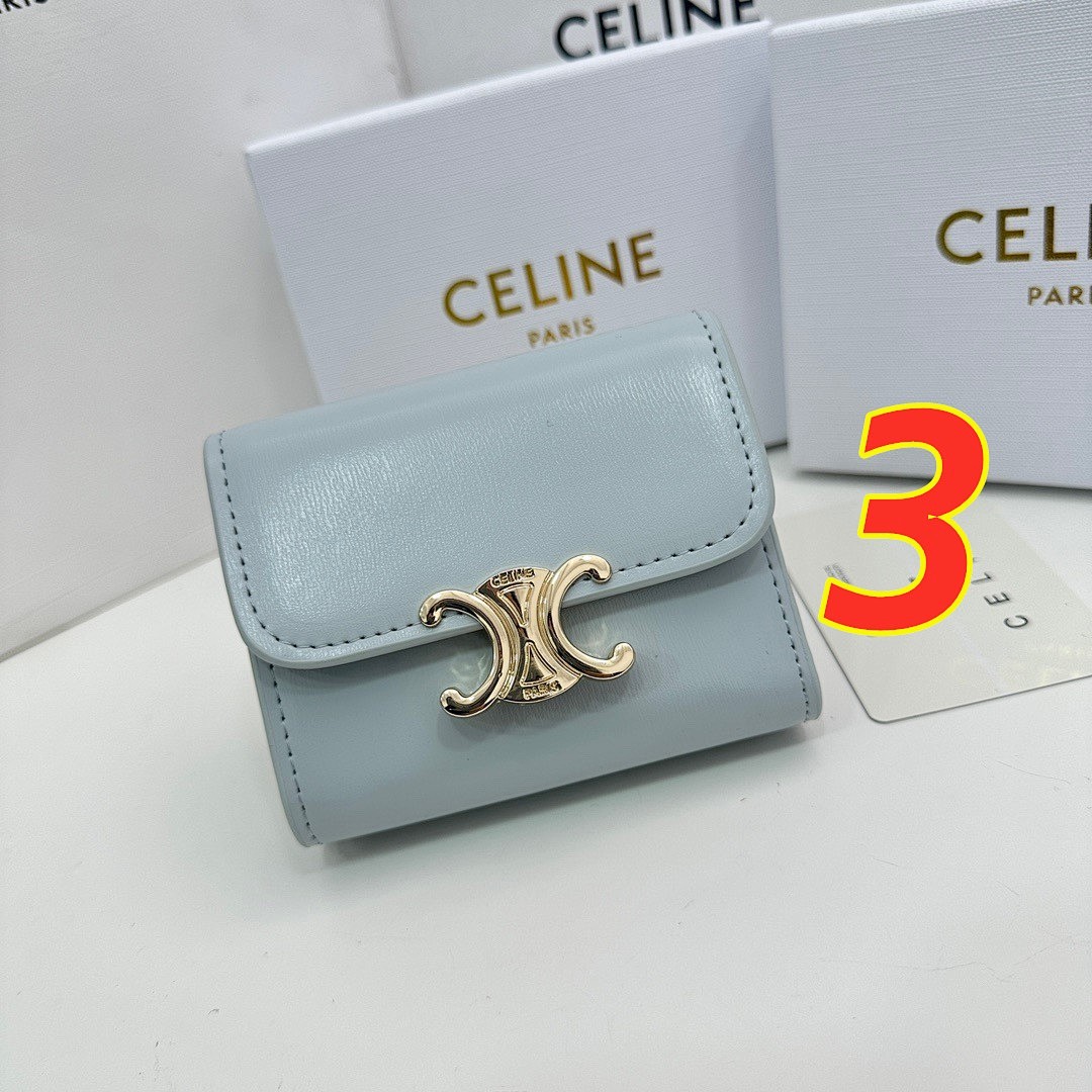 CELINE Triomphe Small Flap Wallet · 5485 — תמונה 3