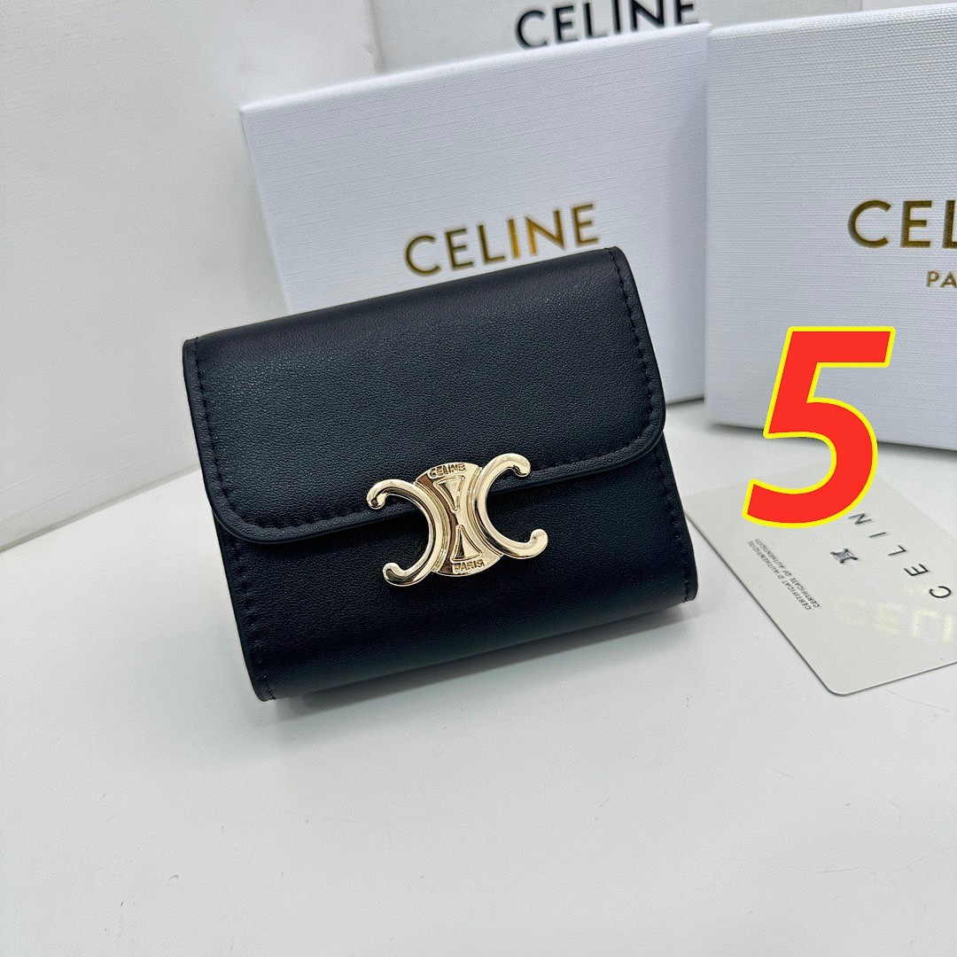 CELINE Triomphe Small Flap Wallet · 5485 — תמונה 5
