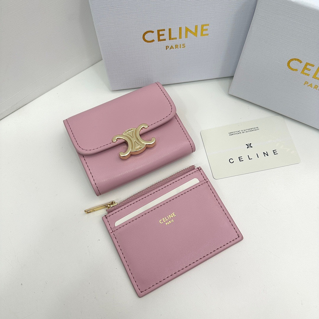 CELINE Triomphe Small Flap Wallet · 5485 — תמונה 15