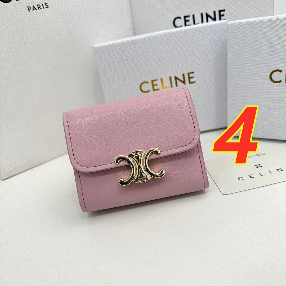 CELINE Triomphe Small Flap Wallet · 5485 — תמונה 4