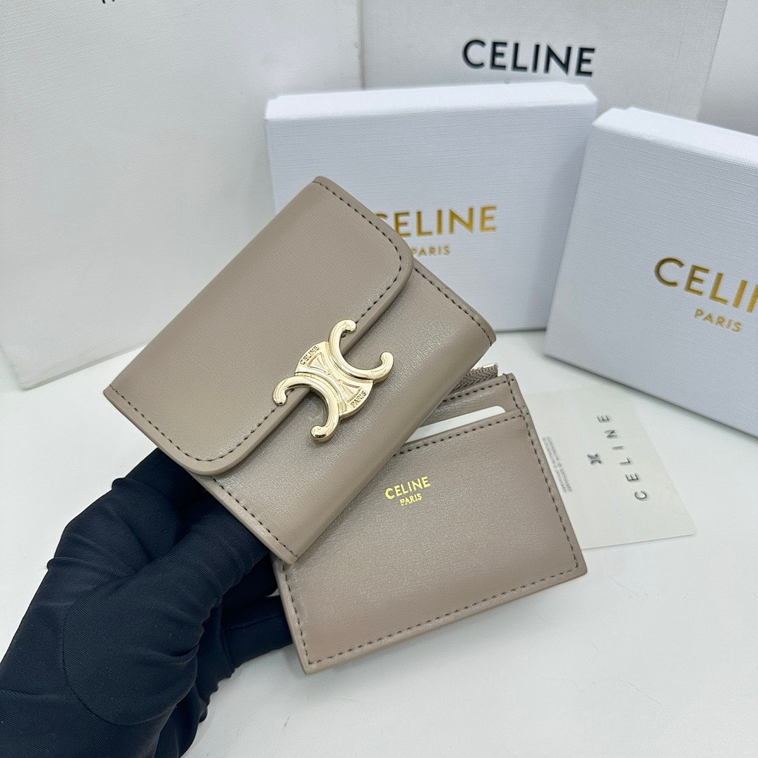 CELINE Triomphe Small Flap Wallet · 5485 — תמונה 27