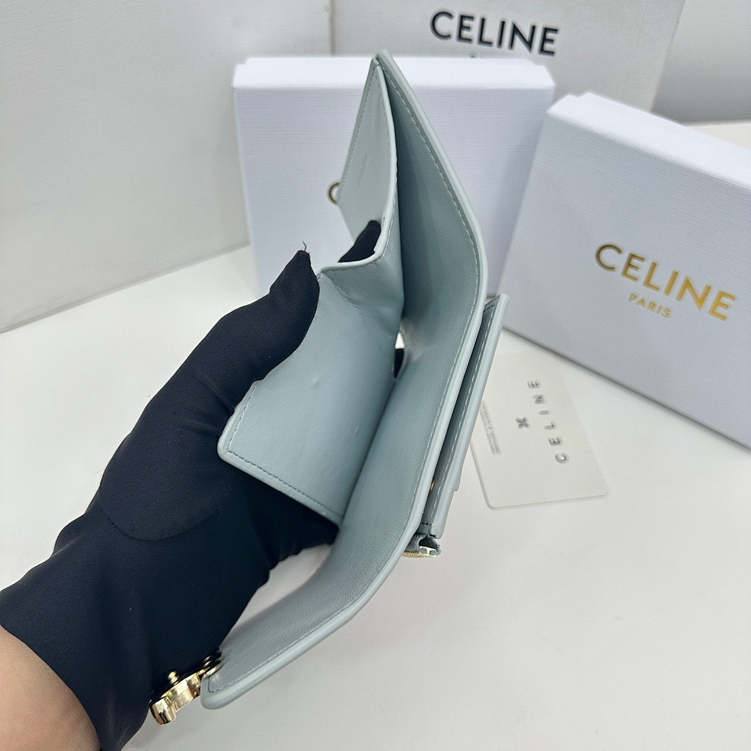 CELINE Triomphe Small Flap Wallet · 5485 — תמונה 17