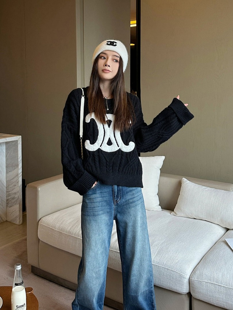 Celine Triomphe Logo Sweater · A2707 — תמונה 13