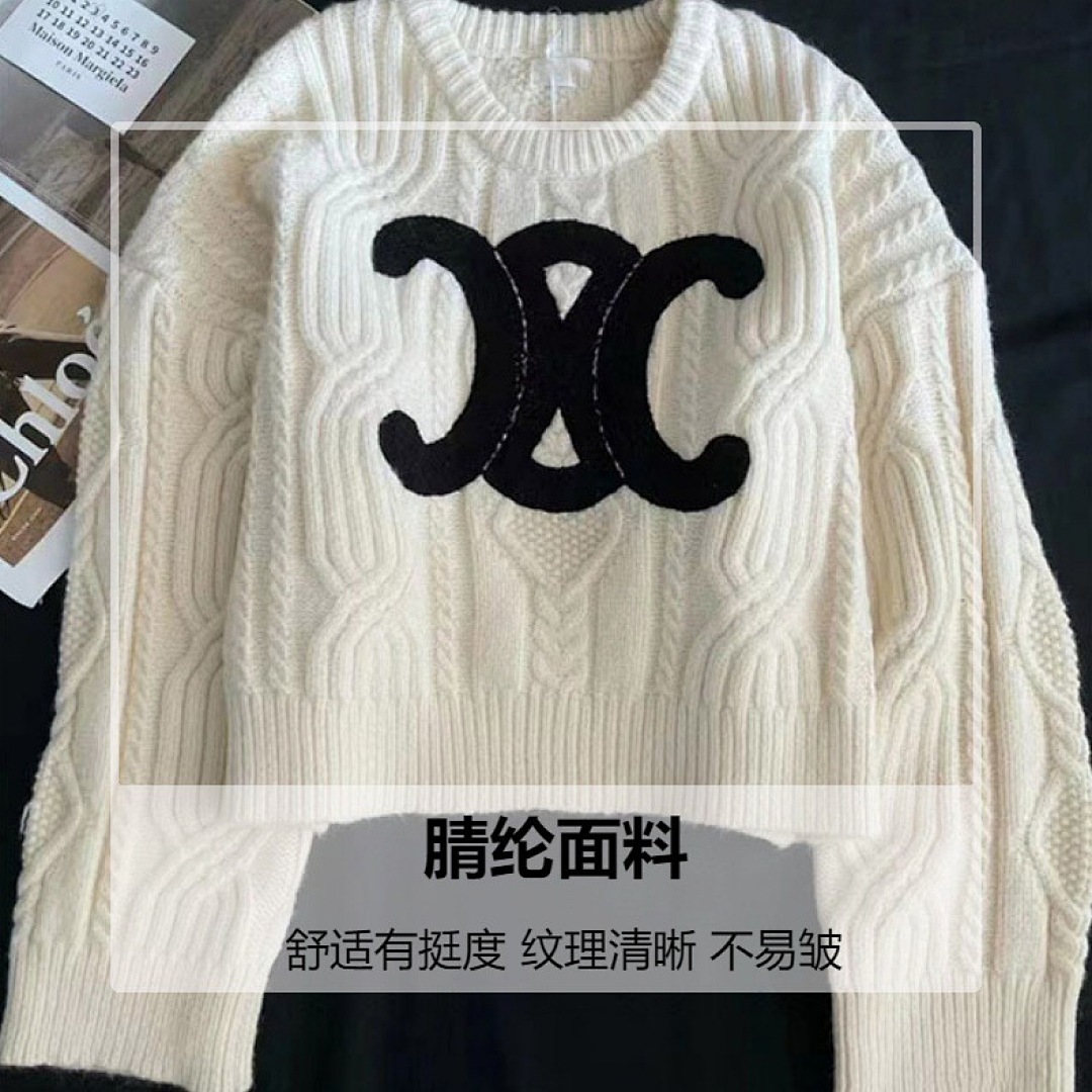 Celine Triomphe Logo Sweater · A2707 — תמונה 12