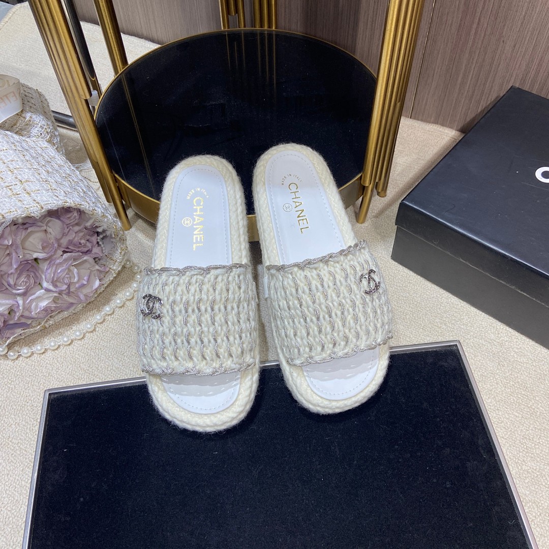 Chanel Cord Braided Chain Slide Sandals · 4756 — תמונה 26