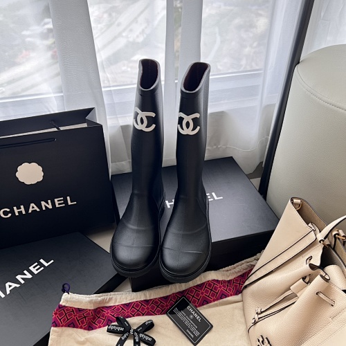Chanel Caoutchouc CC High Boots · 5146