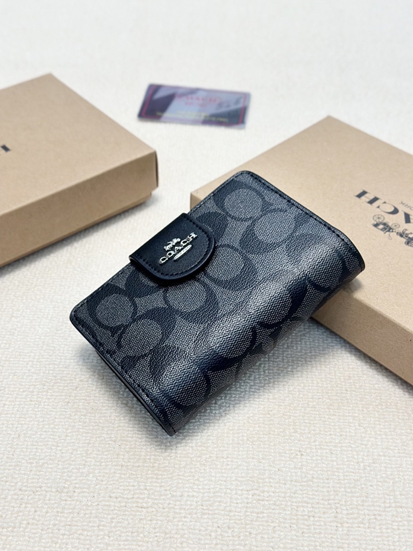 Coach Medium Corner Zip Wallet · 6066 — תמונה 28