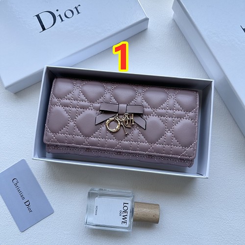 Lady Dior Glycine Wallet · 6395