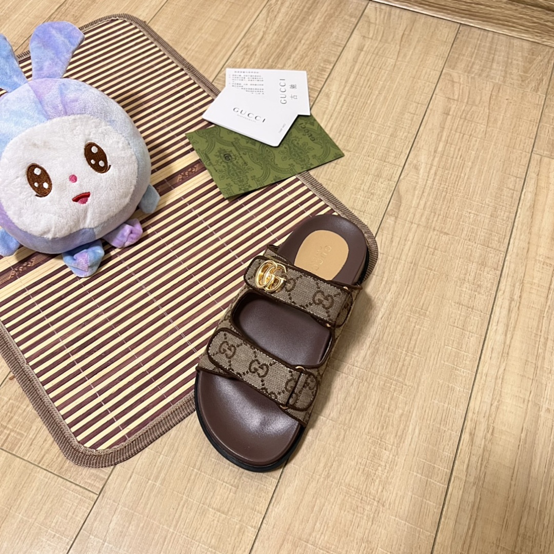 Gucci Double G GG Canvas Sandal · 4754 — תמונה 14