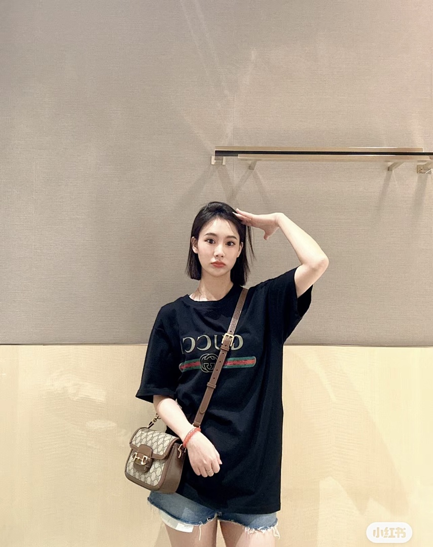 Gucci Black Washed Cotton Jersey Oversize · 4787