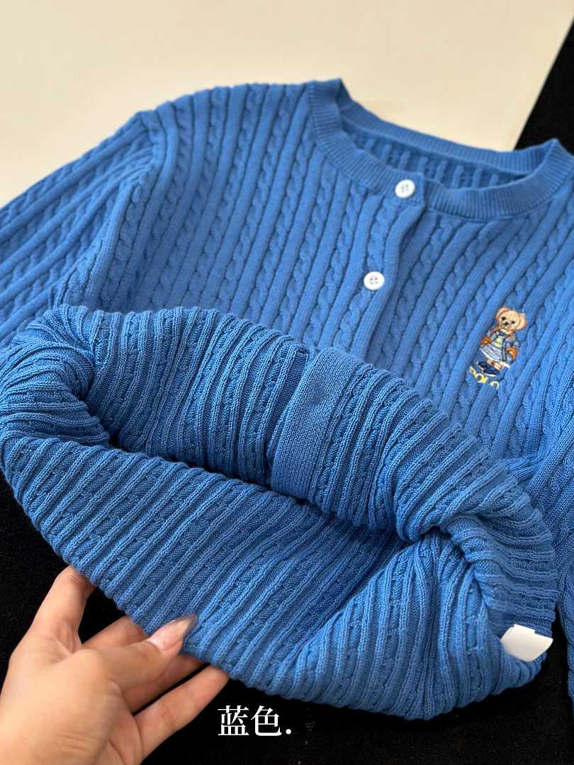 Ralph Lauren Polo Bear Mini-Cable Cotton Cardigan · A3288 — תמונה 29
