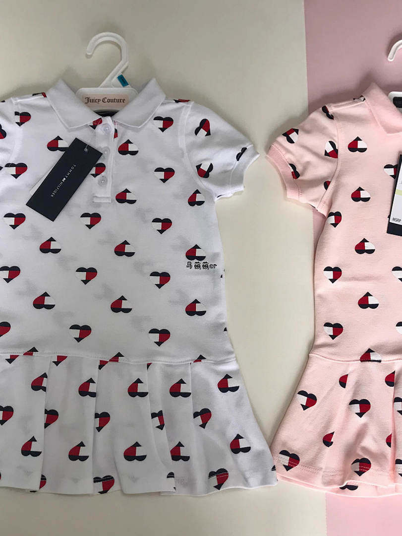 Tommy Hilfiger Heart Logo Pleated Polo Dress · A2398 — תמונה 13