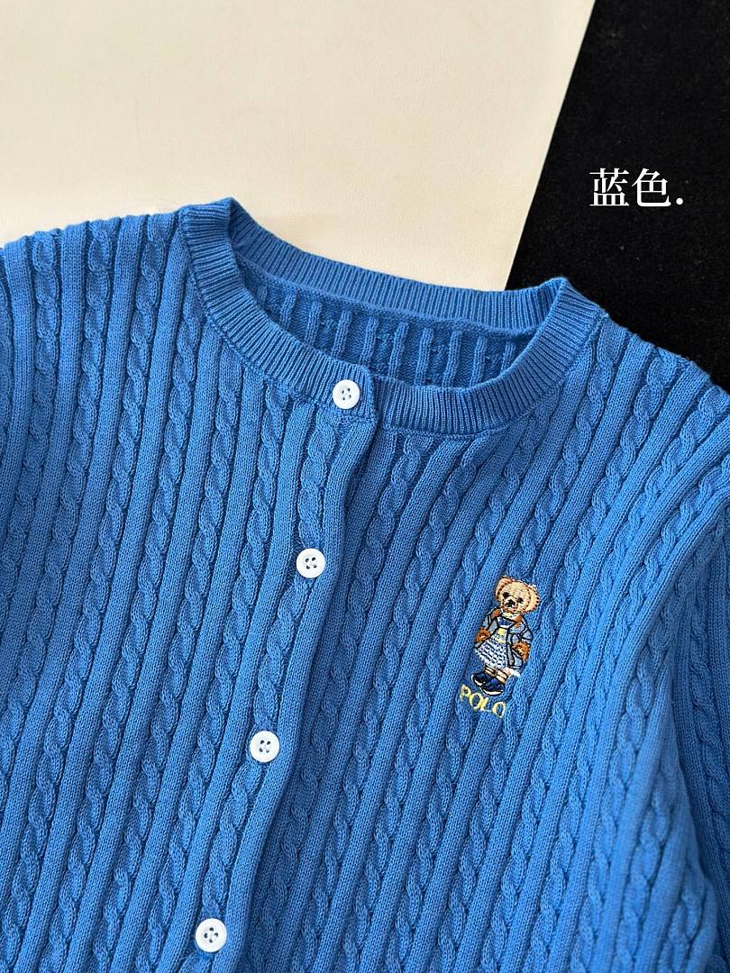 Ralph Lauren Polo Bear Mini-Cable Cotton Cardigan · A3288 — תמונה 31