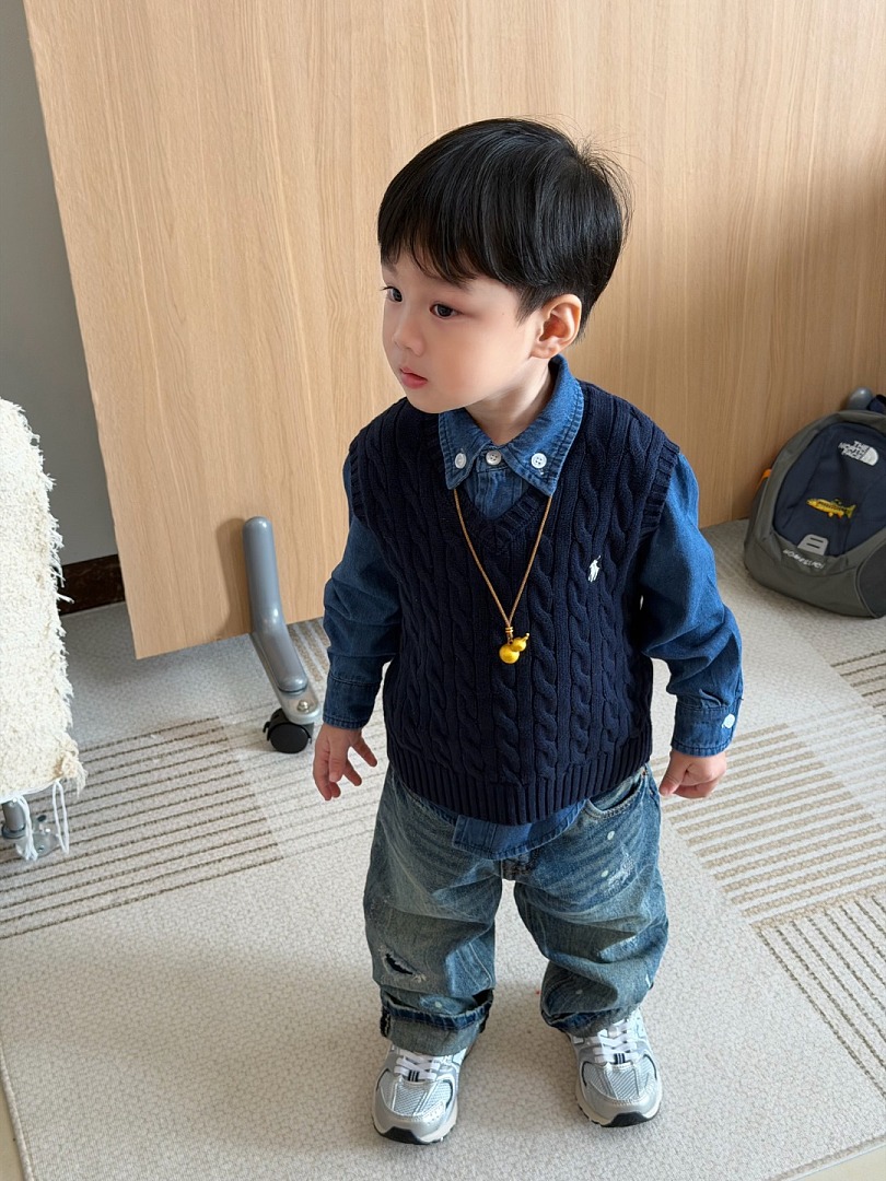 Polo Ralph Lauren Cable-Knit Cotton Sweater Vest · A3331 — תמונה 12