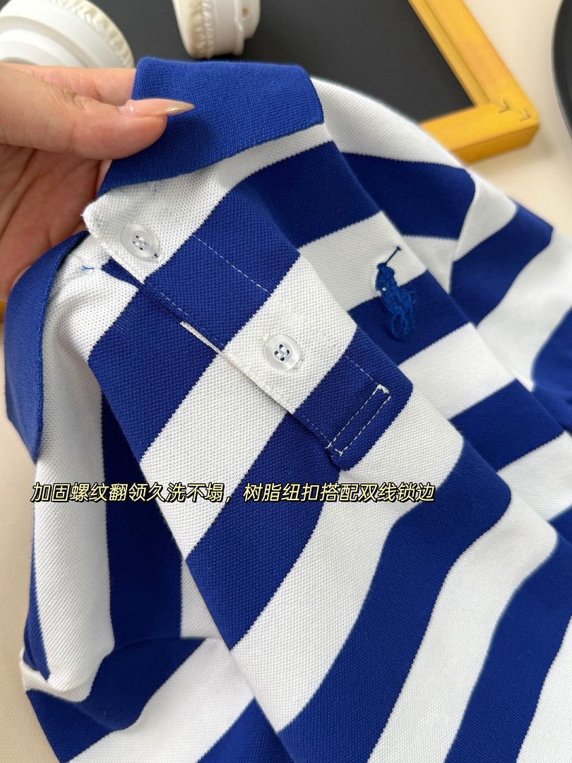 Ralph Lauren Striped Cotton Mesh Polo · A3135 — תמונה 12