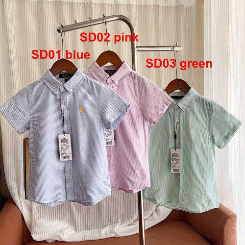 Ralph Lauren Striped Cotton Seersucker Shirt · A3007