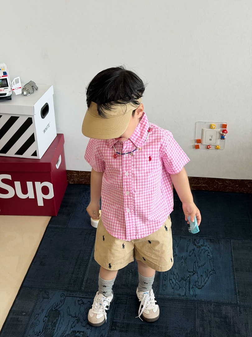 Ralph Lauren Gingham Cotton Poplin Shirt · A3068 — תמונה 24