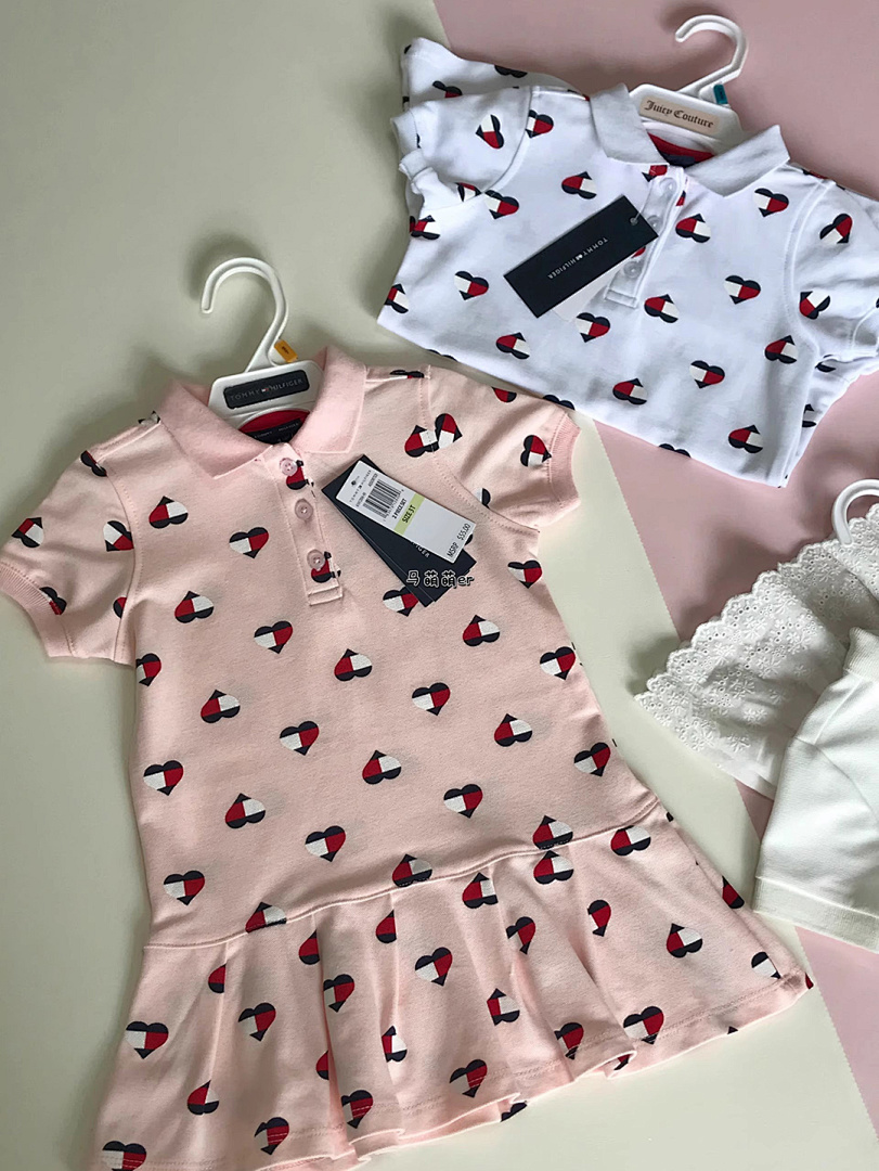 Tommy Hilfiger Heart Logo Pleated Polo Dress · A2398 — תמונה 20