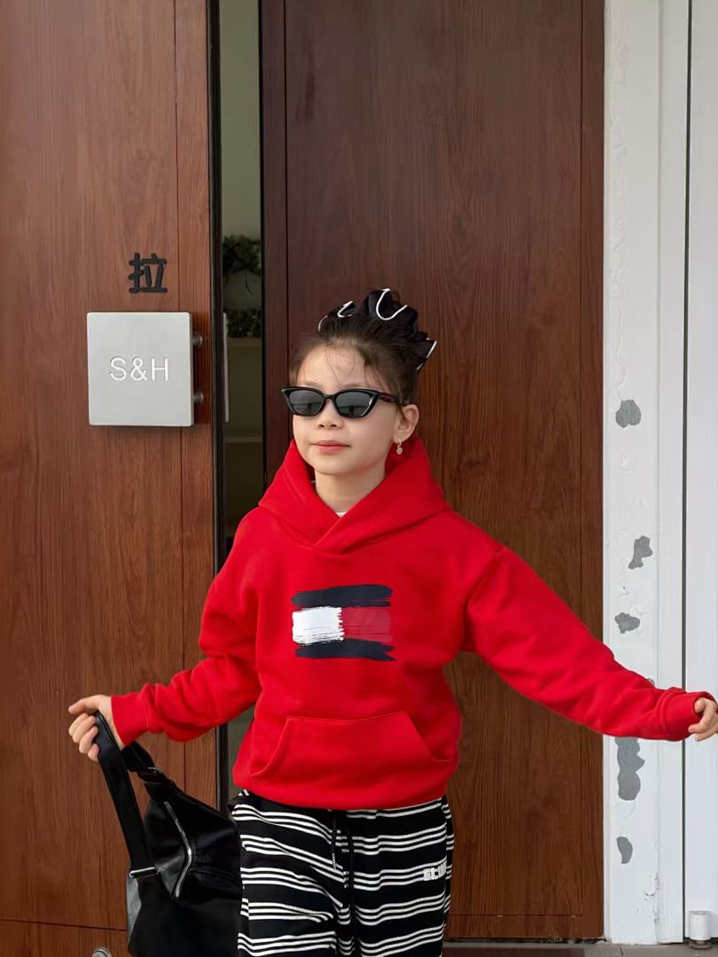 Tommy Hilfiger Paintbrush Flag Hoodie · A2807 — תמונה 4