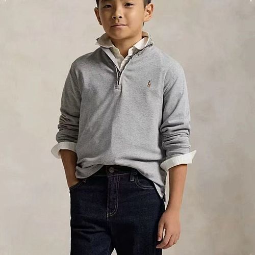 Ralph Lauren Cotton Interlock Quarter-Zip · A2886