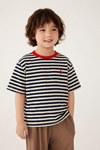 Ralph Lauren Striped Cotton Jersey Tee · A3028