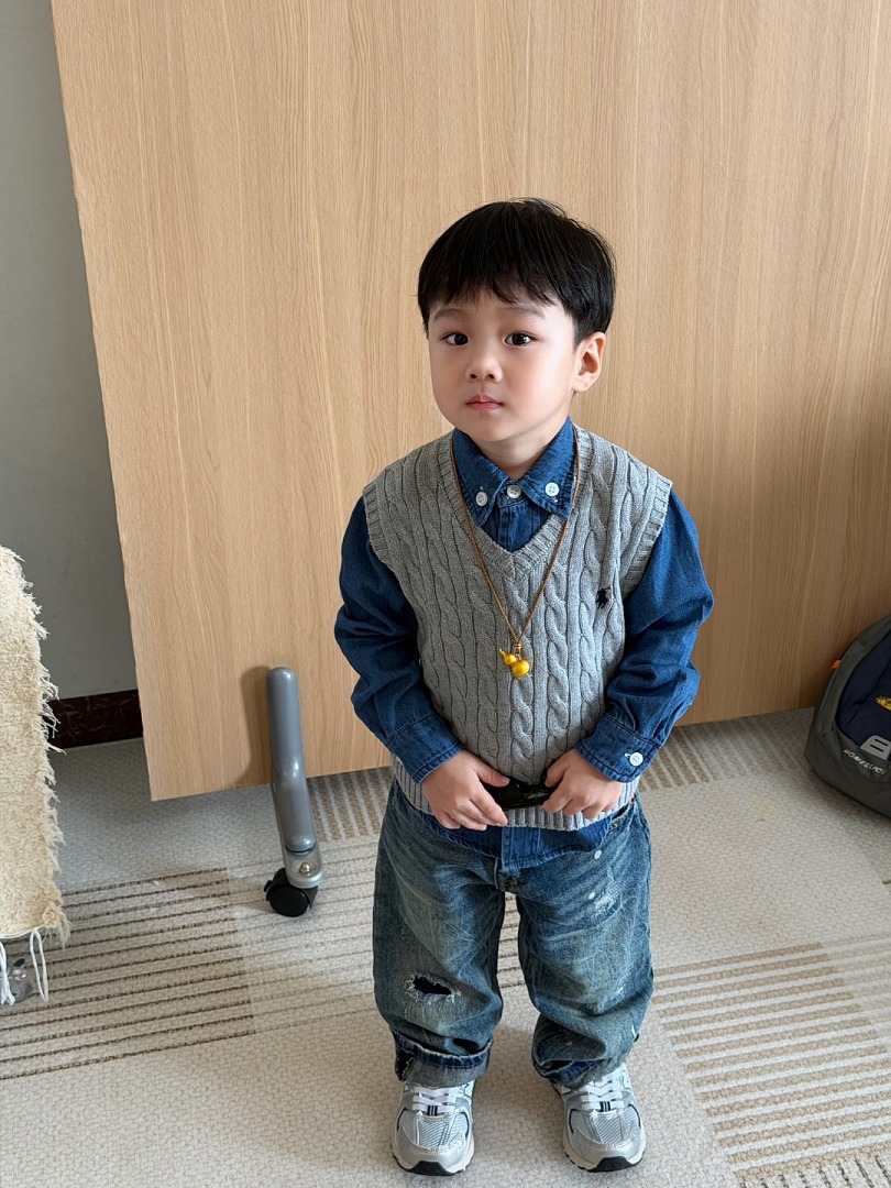 Polo Ralph Lauren Cable-Knit Cotton Sweater Vest · A3331 — תמונה 14