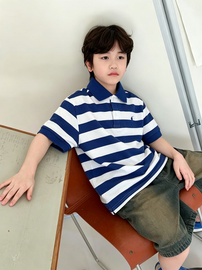 Ralph Lauren Striped Cotton Mesh Polo · A3135 — תמונה 36