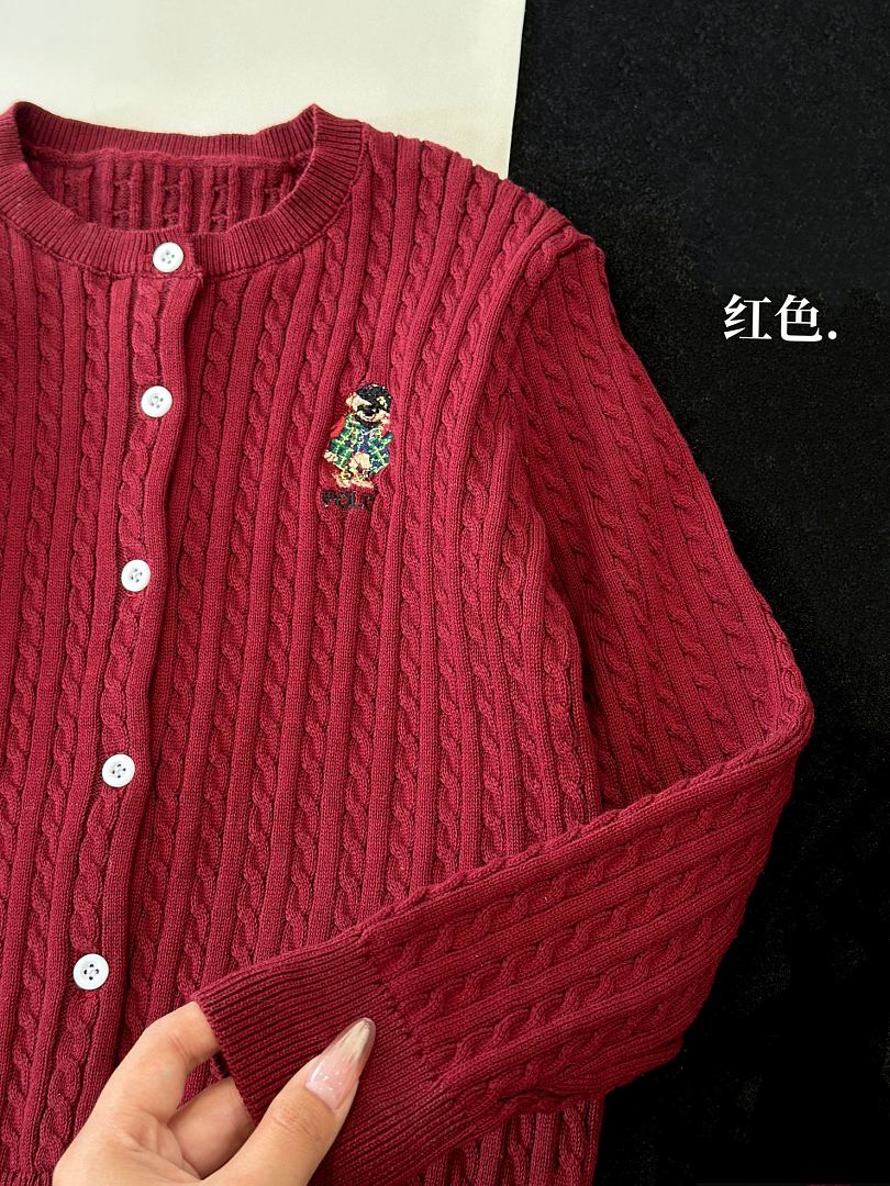 Ralph Lauren Polo Bear Mini-Cable Cotton Cardigan · A3288 — תמונה 42