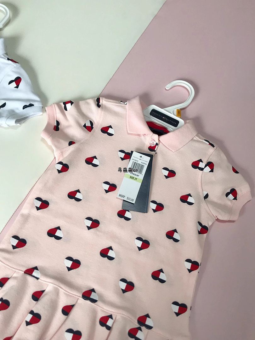 Tommy Hilfiger Heart Logo Pleated Polo Dress · A2398 — תמונה 11