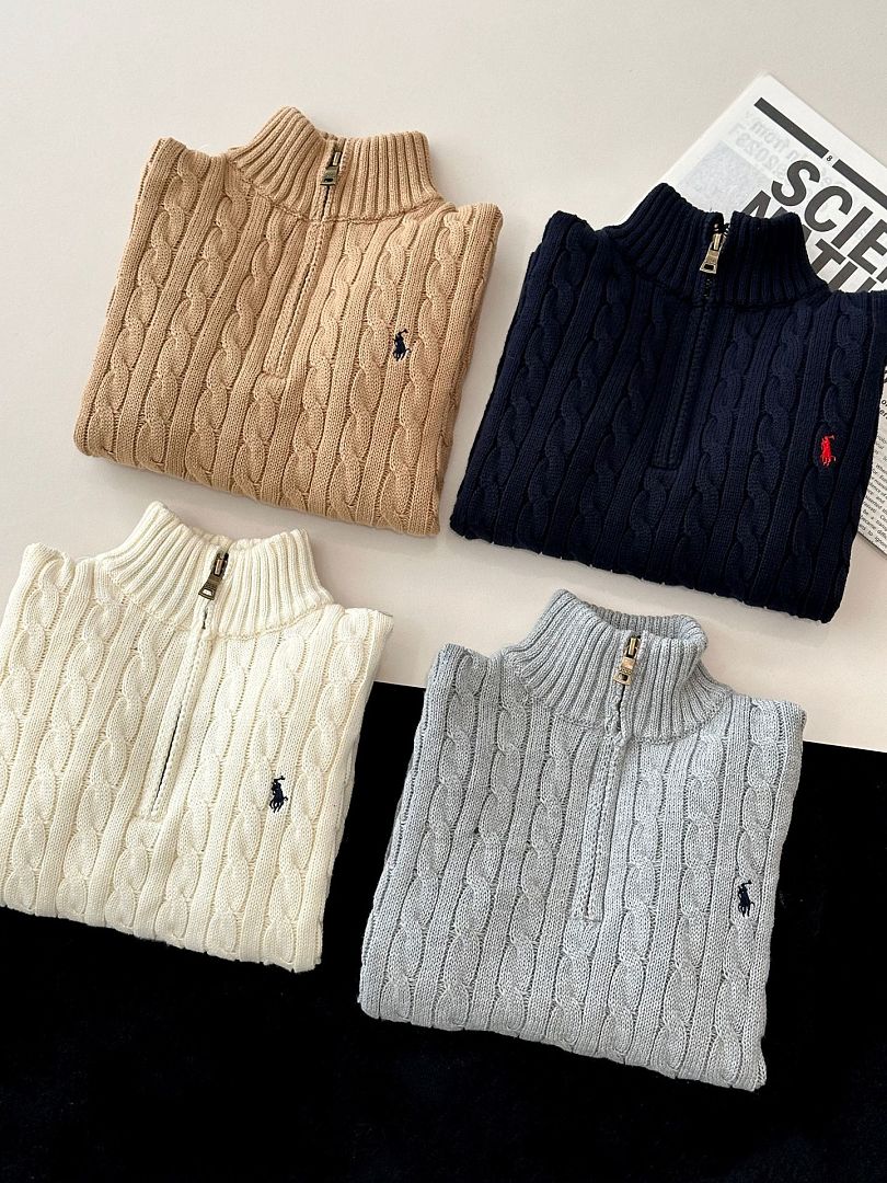 Ralph Lauren Cable-Knit Cotton Quarter-Zip Sweater · A3327 — תמונה 17