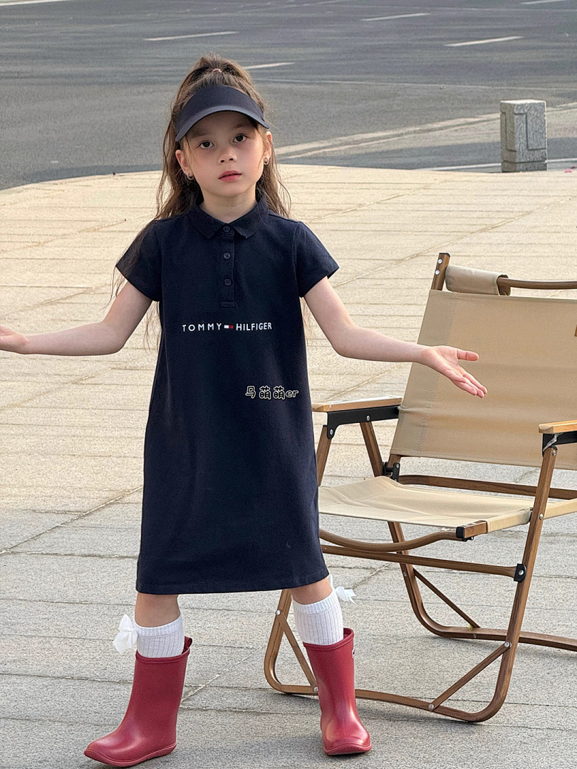 Tommy Hilfiger Kids' Logo Polo Dress · A2399 — תמונה 15