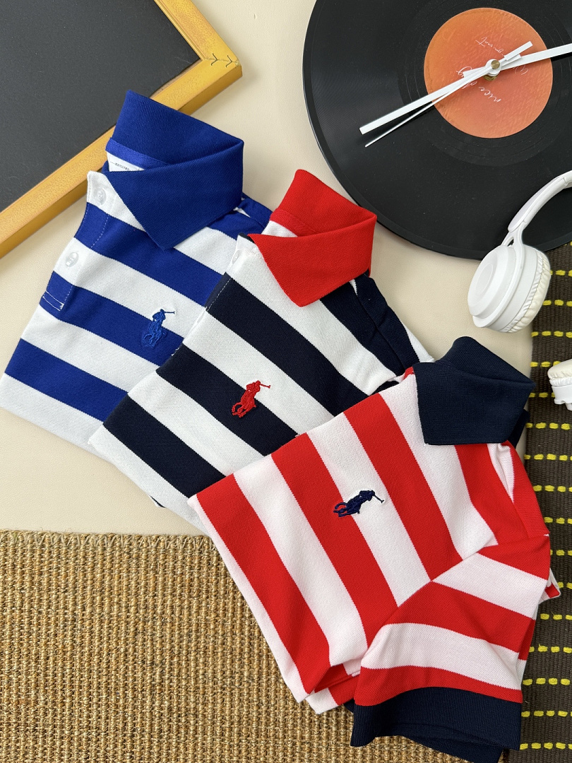 Ralph Lauren Striped Cotton Mesh Polo · A3135 — תמונה 29