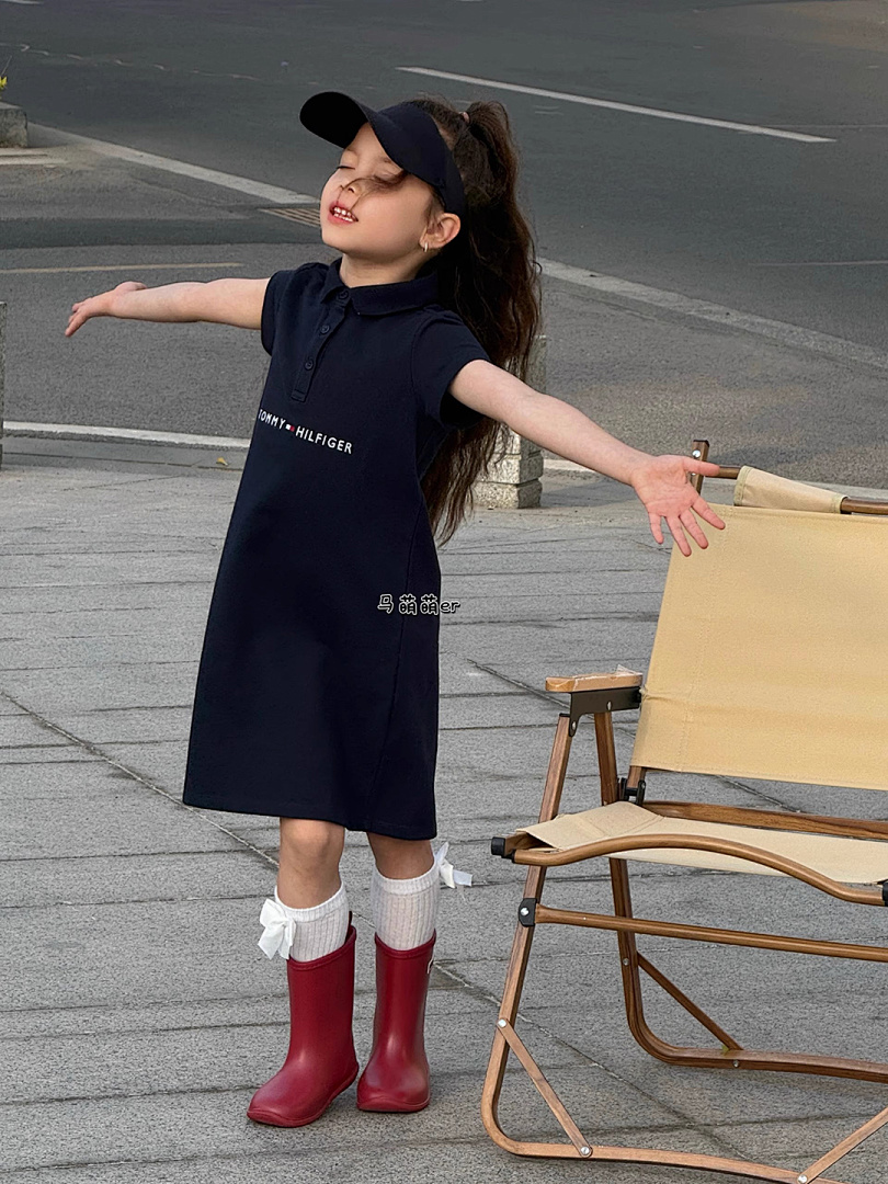 Tommy Hilfiger Kids' Logo Polo Dress · A2399 — תמונה 14