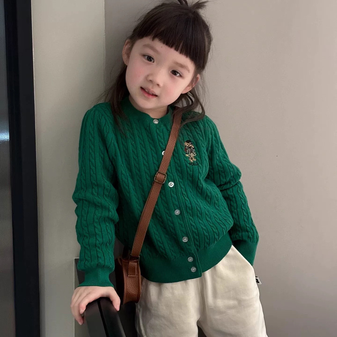 Ralph Lauren Polo Bear Mini-Cable Cotton Cardigan · A3288 — תמונה 26