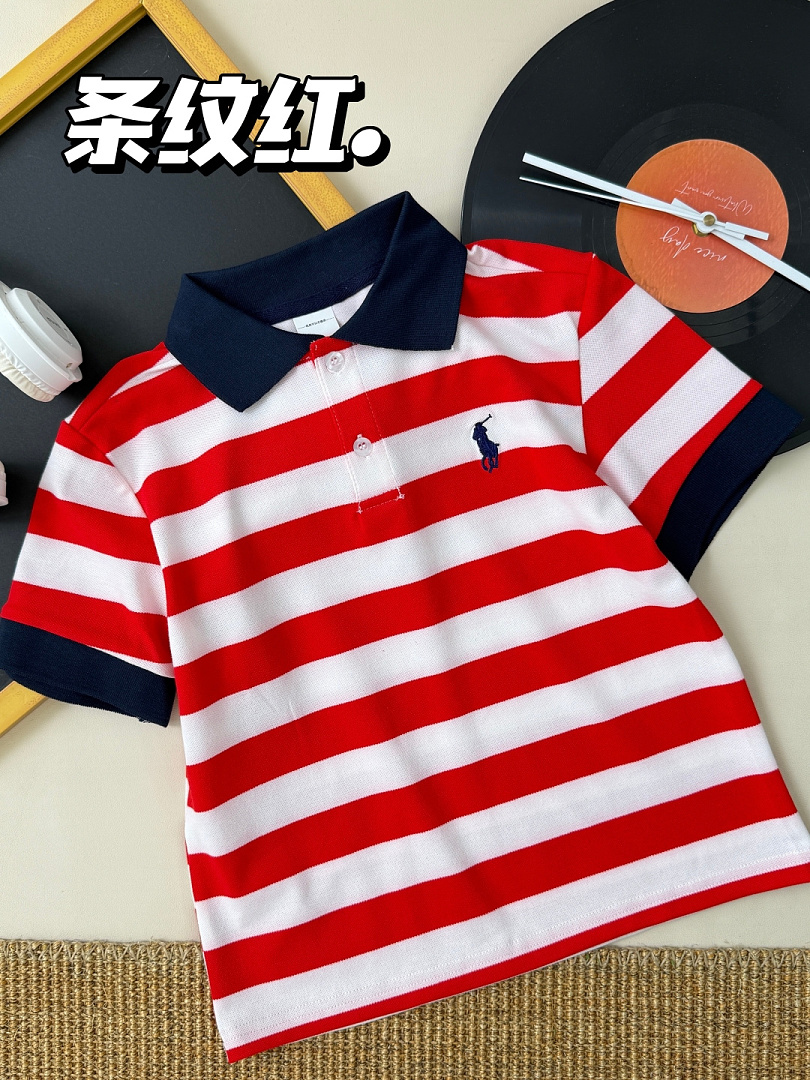 Ralph Lauren Striped Cotton Mesh Polo · A3135 — תמונה 7
